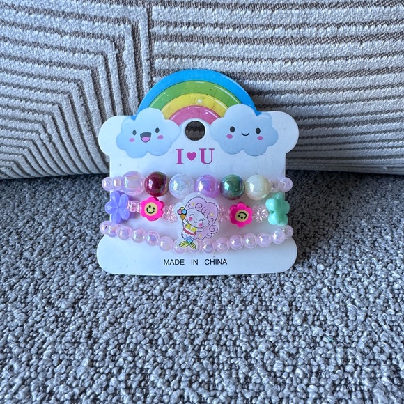 No Brand Other - Colorful Beaded Bracelet Set for little girls!